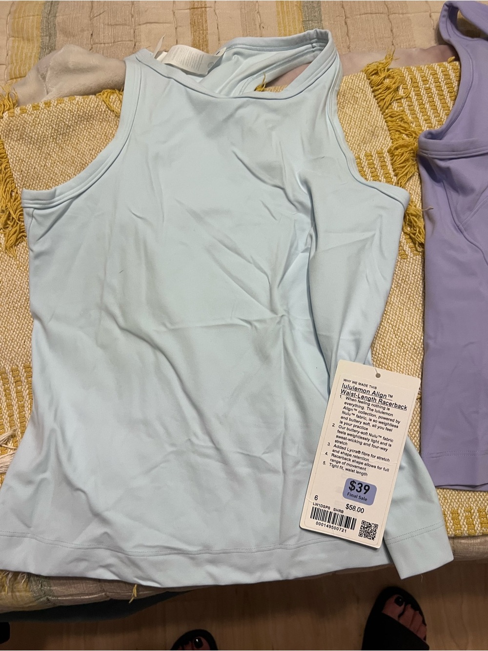 lululemon athletica Align™ High-Neck Racerback Tank - Light Blue